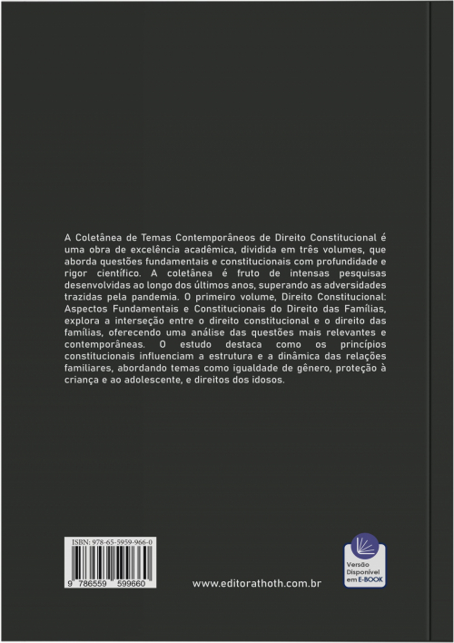 Direito Constitucional:Aspectos Fundamentais e Constitucionais do Direito das Famílias