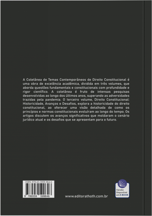 Direito Constitucional: Historicidade, Avanços e Desafios