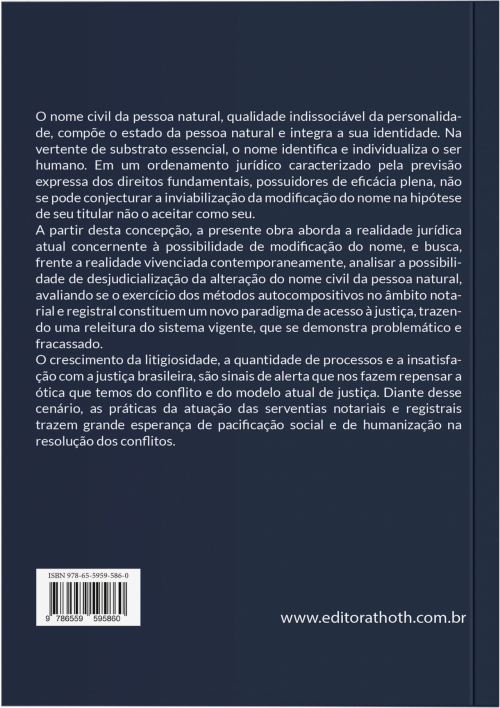 Desjudicialização da Alteração do Nome Civil da Pessoa Natural