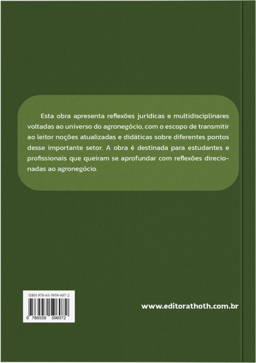 Reflexões sobre Questões Jurídicas do Agronegócio