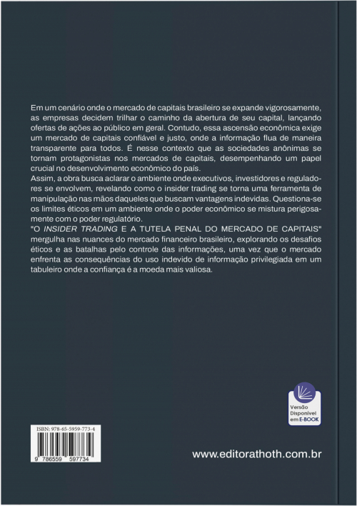 O Insider Trading e a Tutela Penal do Mercado de Capitais