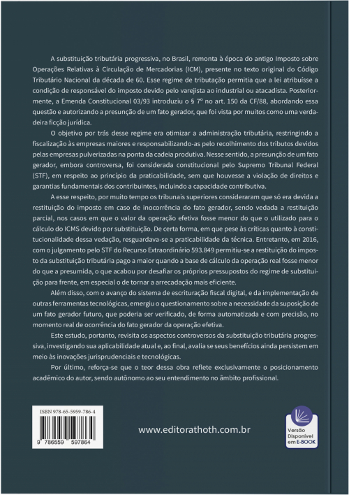 Subversão Tributária Progressiva: Da Constitucionalidade à Impraticabilidade da Substituição para Frente