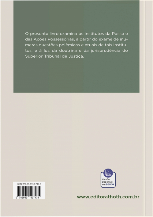 Da Posse às Ações Possessórias: Perspectivas Dogmáticas Atuais à luz da Teoria Geral dos Direitos Reais