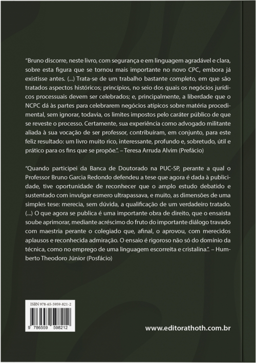 Negócios Jurídicos Processuais Atípicos: Teoria Geral e Convenções em Espécie - 3ª edição