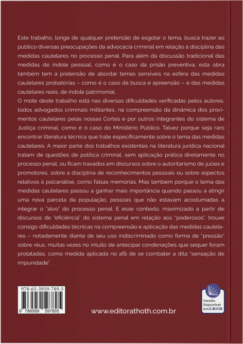 As Medidas Cautelares no Processo Penal Brasileiro: Reflexões sob a Perspectiva da Advocacia Criminal