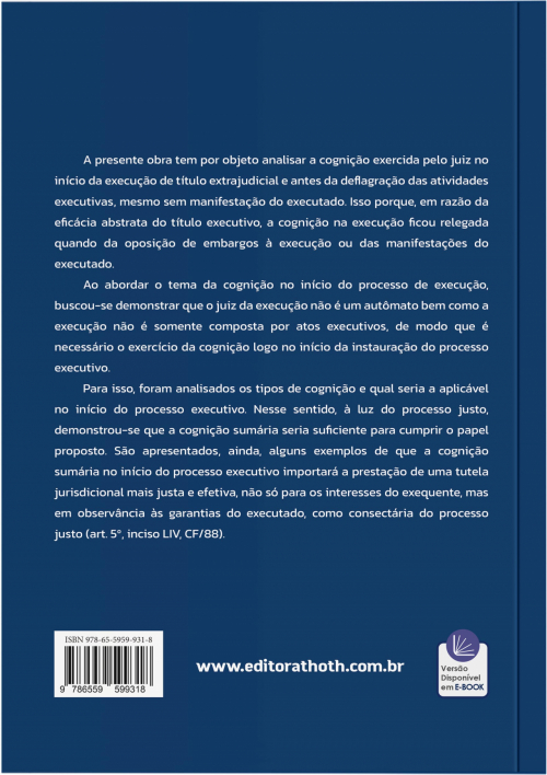 A Cognição Sumária na Execução de Título Executivo Extrajudicial