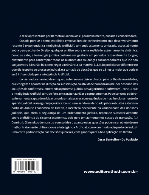 Inteligência Artificial, Processo Civil e Análise Econômica do Direito