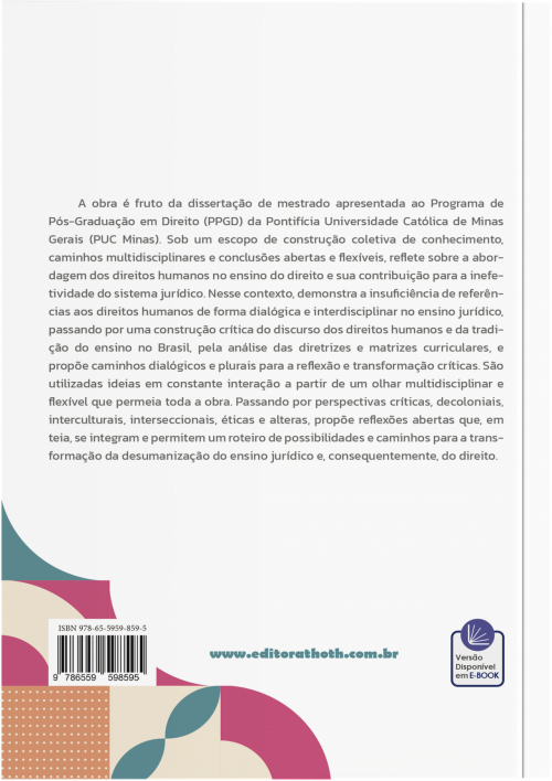 Direitos Humanos no Ensino do Direito: Contribuições para a (In)Efetividade do Sistema Jurídico.  