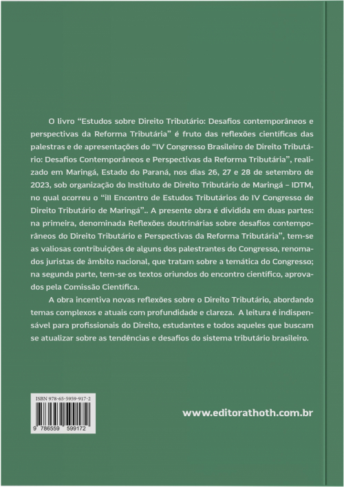 Estudos sobre Direito Tributário: Desafios Contemporâneos e Perspectivas da Reforma Tributária