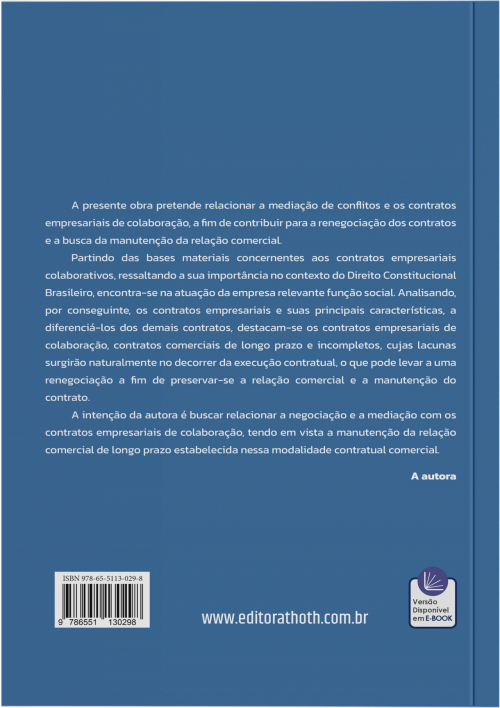 (Re) Negociação e Mediação: Nos Contratos Empresariais de Colaboração