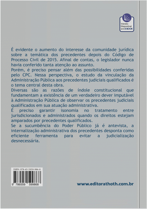 Os Precedentes Judiciais na Visão da Administração Pública