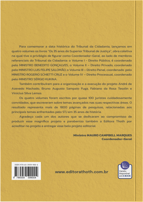 Os 35 Anos do Superior Tribunal de Justiça: Volume II - Direito Privado