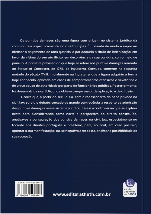 Punitive Damages: Previsão Legal e Aplicabilidade no Direito Português e Brasileiro