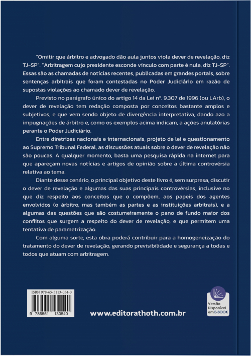 Arbitragem e Dever de Revelação