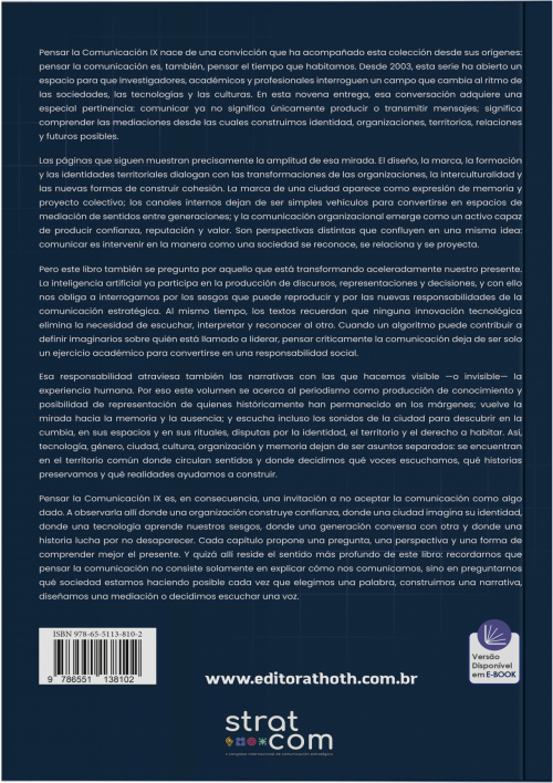 Pensar la Comunicación IX – Escenarios, Plataformas e Ecologias Creativas
