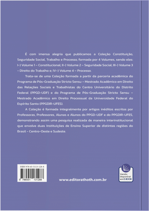 Coleção Constituição, Seguridade Social, Trabalho e Processo: Constitucional - Volume I 
