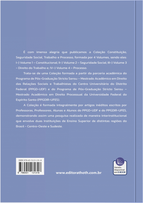 Coleção Constituição, Seguridade Social, Trabalho e Processo: Processo - Volume 4