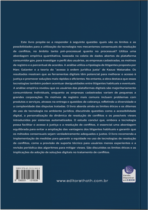 Tecnologia e Solução Adequada do Conflito: Um Estudo de Limites e Possibilidades à Luz do Acesso à Justiça com Abordagem Empírica de Dados do consumidor.gov.br