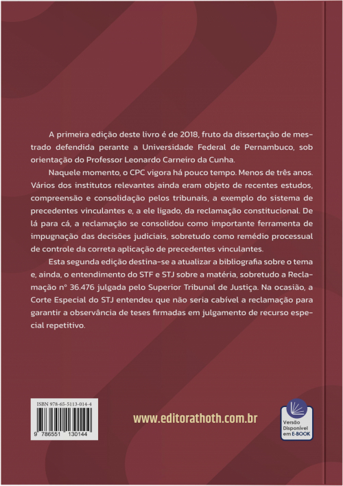 Reclamação Constitucional no Direito Processual Civil: 2ª edição