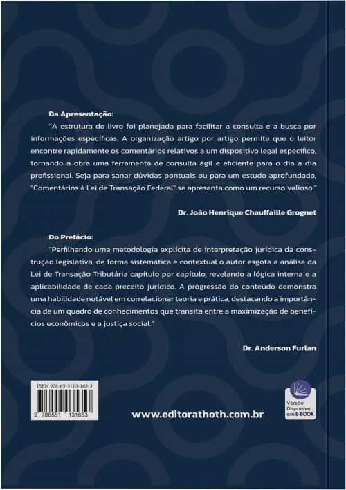 Comentários à Lei de Transação Federal: Lei nº 13.988/2020