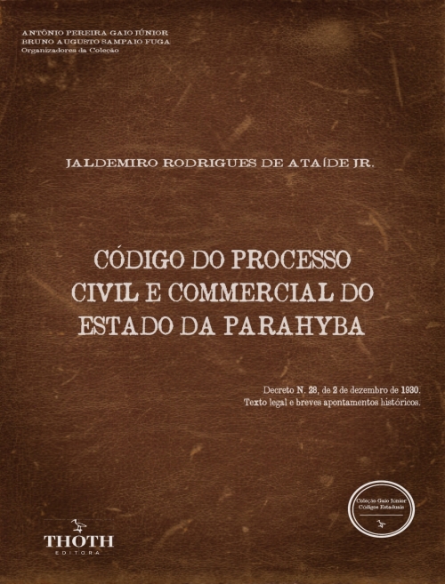 Código do Processo Civil e Commercial do Estado da Parahyba - Versão Comum