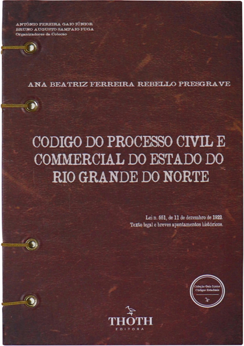 Codigo do Processo Civil e Commercial do Estado do Rio Grande do Norte - Versão Artesanal