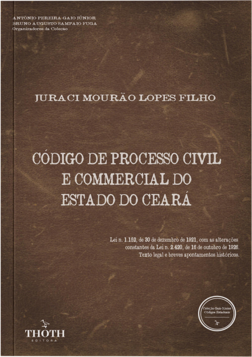 Código de Processo Civil e Commercial do Estado do Ceará - Versão Comum