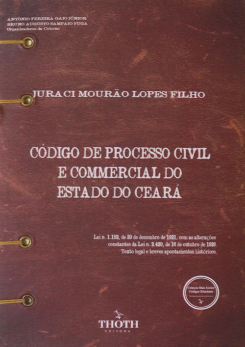 Código de Processo Civil e Commercial do Estado do Ceará - Versão Artesanal