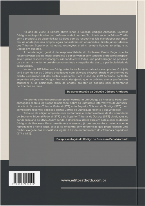 Código de Processo Penal Anotado - 2º Edição