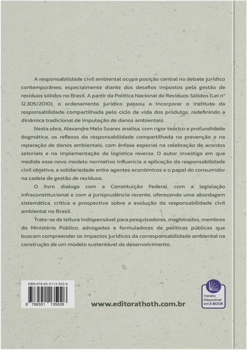 Política Nacional de Resíduos Sólidos e Responsabilidade Civil: Ênfase na Análise dos Acordos Setoriais