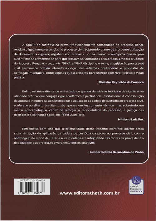 Da Aplicação da Cadeia de Custódia da Prova no Processo Civil: Um Reforço ao Controle Epistemológico da Prova
