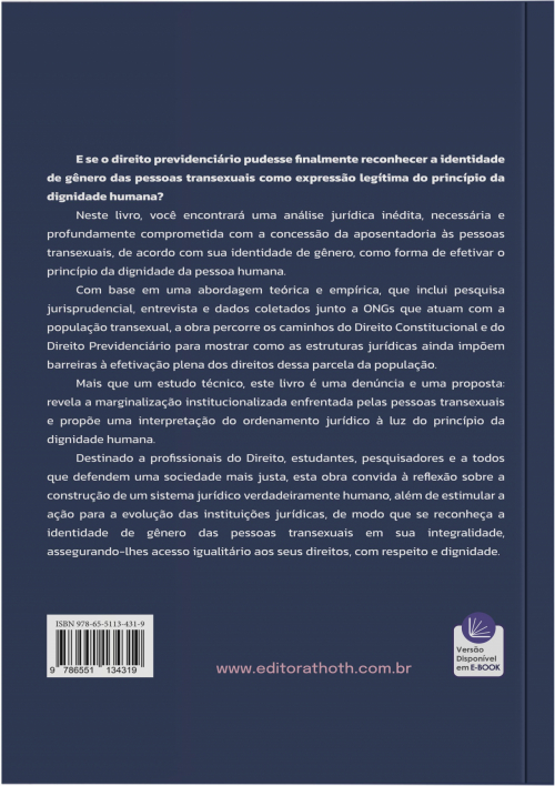 Transexualidade e Previdência Social: O Direito à Aposentadoria de Acordo com a Identidade de Gênero como Concretização do Princípio da Dignidade Humana