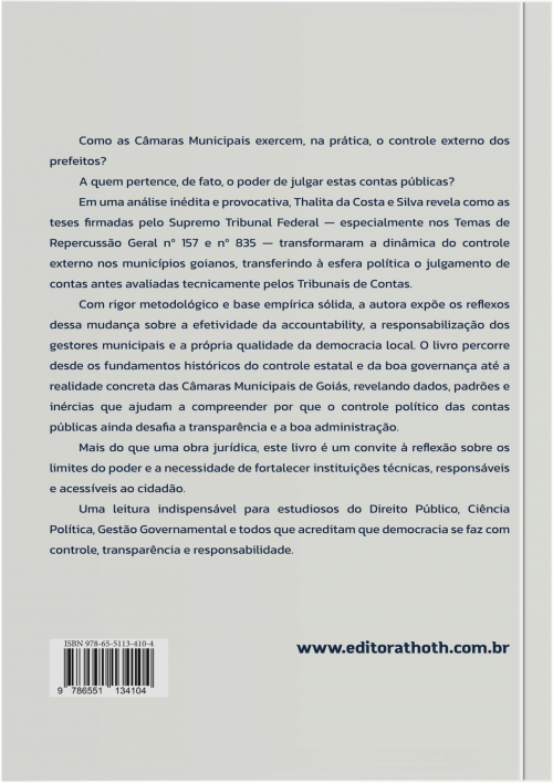 O Controle Externo do Executivo Municipal Goiano: As Implicações do Paradigma Estabelecido pelo Supremo Tribunal Federal (Temas 157 e 835)