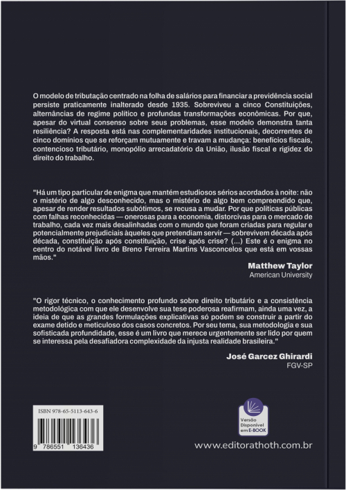 Tributação da Folha de Salários no Brasil: Incentivos Institucionais e Persistência do Modelo