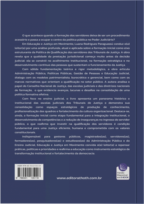Educação e Justiça em Movimento: A Formação Inicial como Eixo da Política de Qualificação dos Servidores do Poder Judiciário