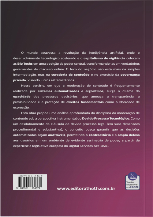 Moderação de Conteúdo em Redes Sociais: Uma Análise Sob a Perspectiva do Devido Processo Tecnológico