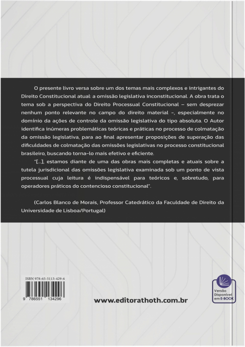 O Controle Jurisdicional das Omissões Legislativas: Uma Proposta de Efetividade do Processo Constitucional brasileiro