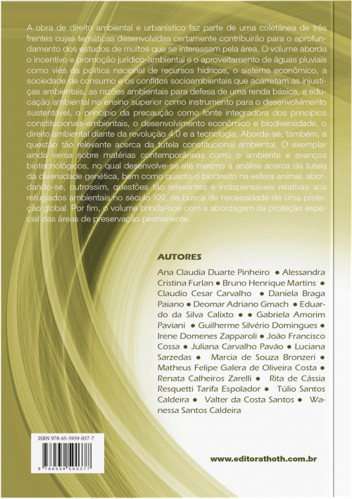 Coletânea Temas Contemporâneos de Direito Ambiental e Urbanístico: O Direito Ambiental no Século XXI