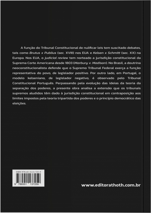 A separação dos poderes e o Tribunal Constitucional: análise comparada entre Brasil, Estados Unidos e Portugal.