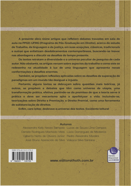 Justiça, Linguagem e Trabalho: Abordagens Tradicionais e Propostas Renovadas – Vol. 2