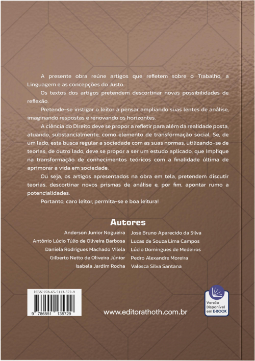 Justiça, Linguagem e Trabalho: Desafios e Potencialidades – Vol. 3