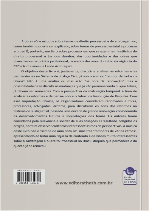Estudos Sobre Processo e Arbitragem: As Reformas e o Futuro da Resolução de Disputas no Brasil