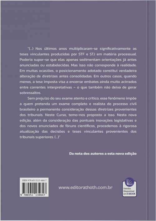 Curso Avançado de Processo Civil: Teoria Geral do Processo - 23ª Edição VOL.1