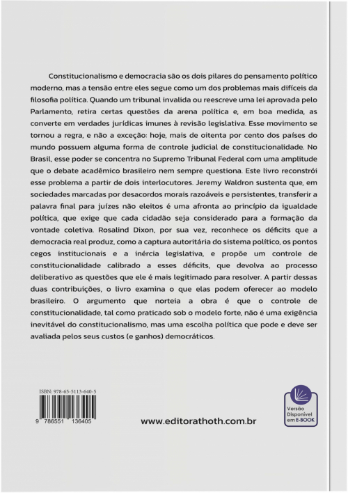 Democracia e Controle de Constitucionalidade: Críticas e Alternativas
