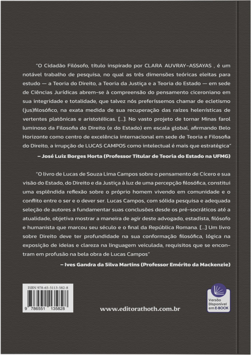 O Cidadão-filósofo: A Teoria do Estado, do Direito e da Justiça de Marco Túlio Cícero