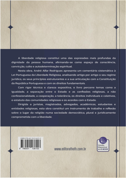 Comentários à Lei Portuguesa da Liberdade Religiosa