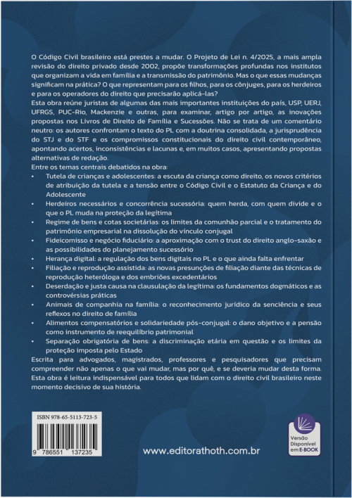 Perspectivas Críticas Sobre a Reforma do Código Civil: Livros de Direito de Família e Sucessões
