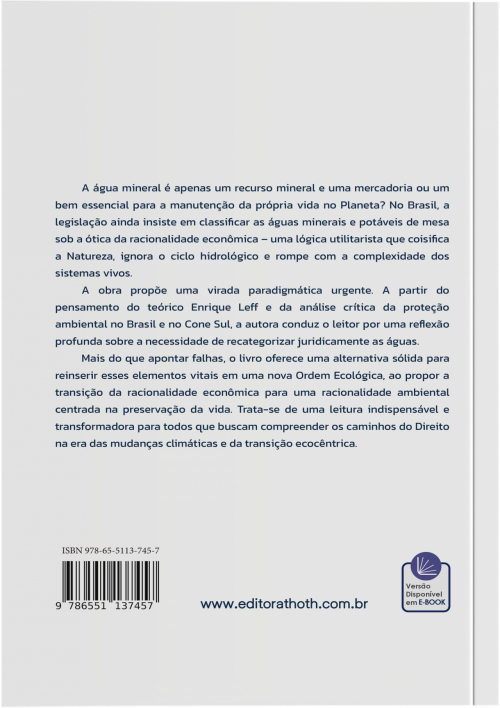 Água Mineral: Mercadoria ou Direito da Natureza?