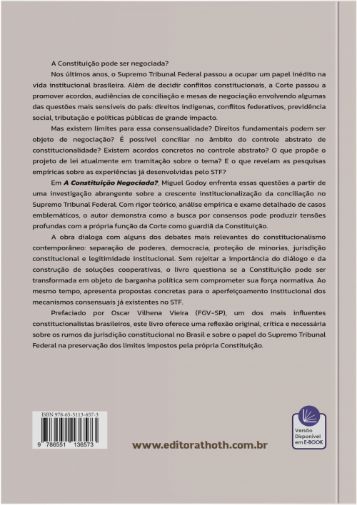 A Constituição Negociada? Conciliação e Limites da Jurisdição Constitucional no STF