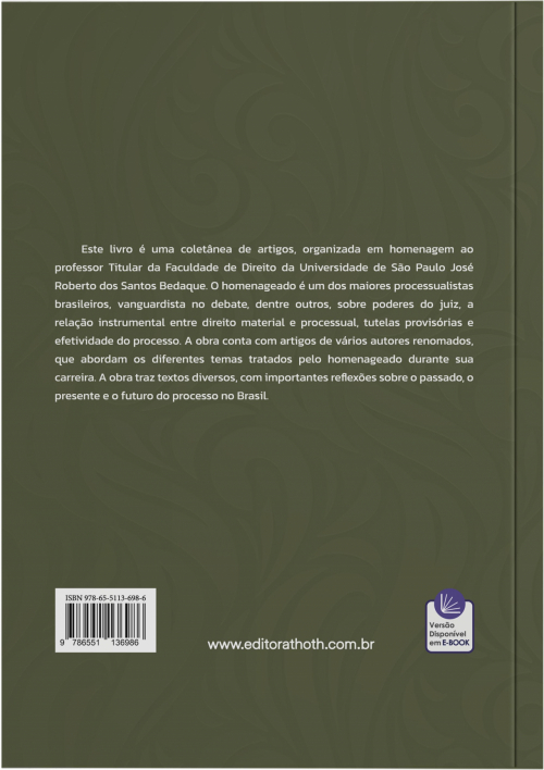 Estudos em Homenagem a José Roberto dos Santos Bedaque
